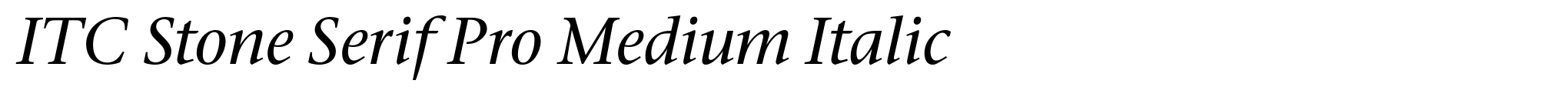 ITC Stone Serif Pro Medium Italic image